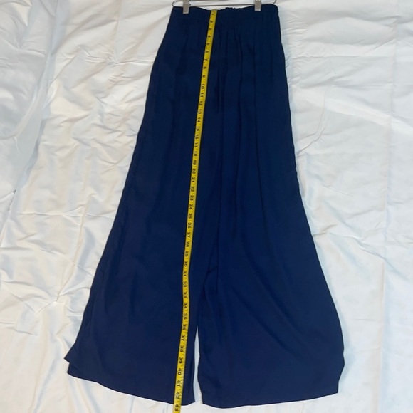 Navy Blue Formal Halter Top and Bottom Coord Set - Picture 6 of 6